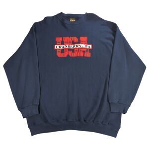 VTG USA Cranberry PA Sweatshirt Mens 2XL Navy TSI Sturdy Weight Made In USA